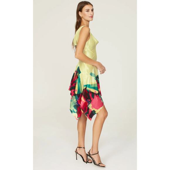 Nicholas Sherina Yellow Floral Mini Dress - Picture 2 of 10